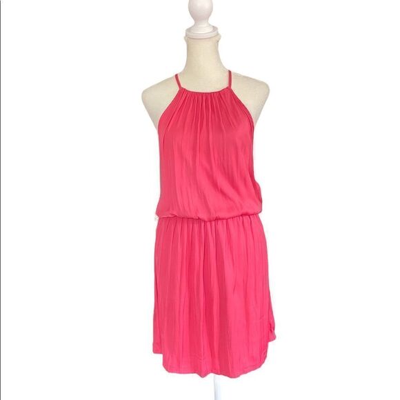 Bershka halter dress in pink size medium EUC - Picture 1 of 5